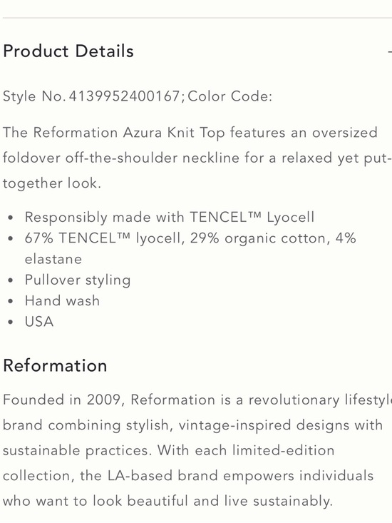 Reformation | Anthropologie | NWT Olive Off-the-Shoulder Azura Knit Top | Sz L - Picture 8 of 12